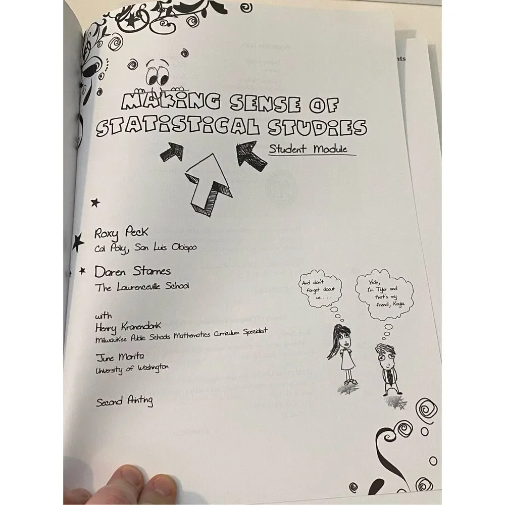 Making Sense of Statistical Studies 2 Book- Student’s and Teacher’s Modules  Rox